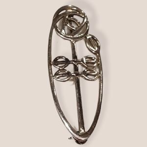 925 Sterling Silver Brooch Rose